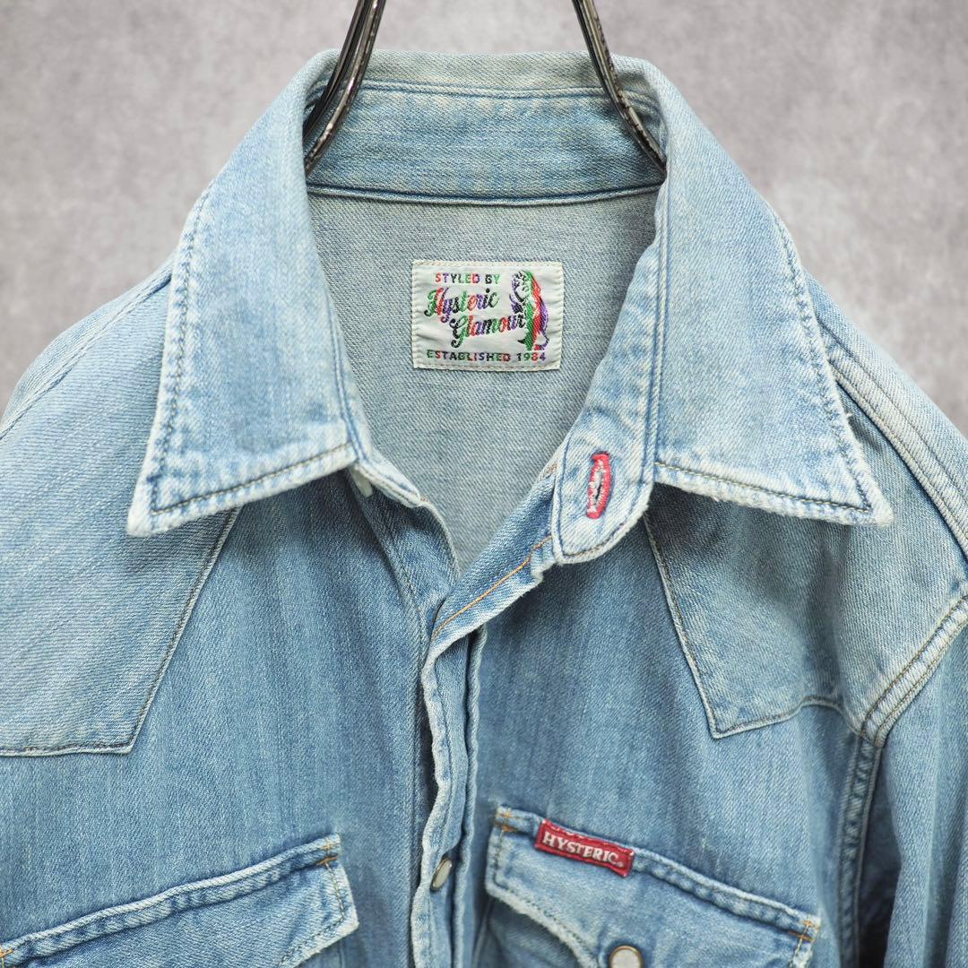 HYSTERIC GLAMOUR｜定番デニムウエスタンシャツ（L）