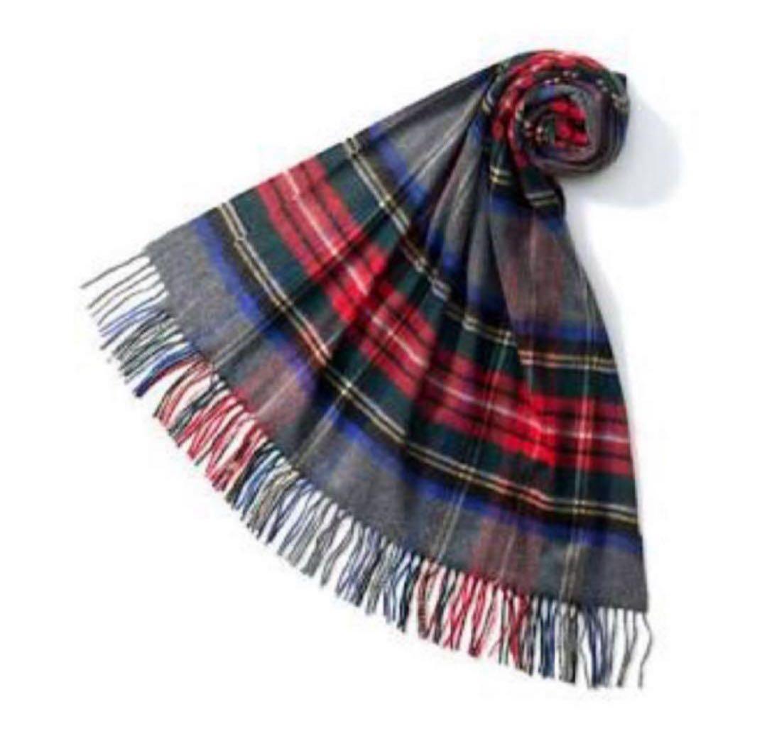 ジョンストンズ 日本別注 カシミヤ100% 大判 ストール グレースチュワート♡