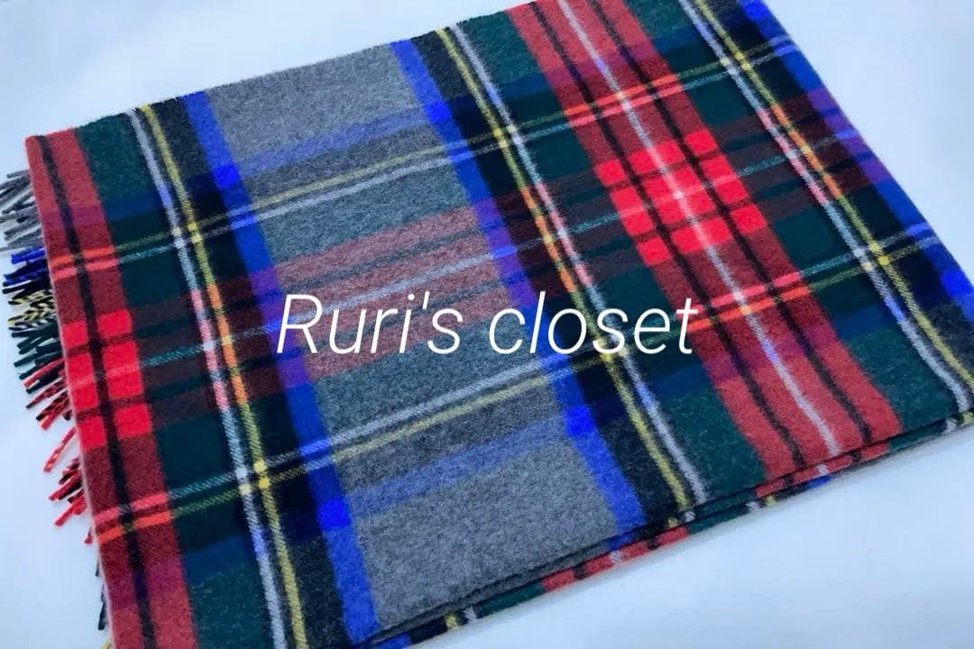 ジョンストンズ 日本別注 カシミヤ100% 大判 ストール グレースチュワート♡