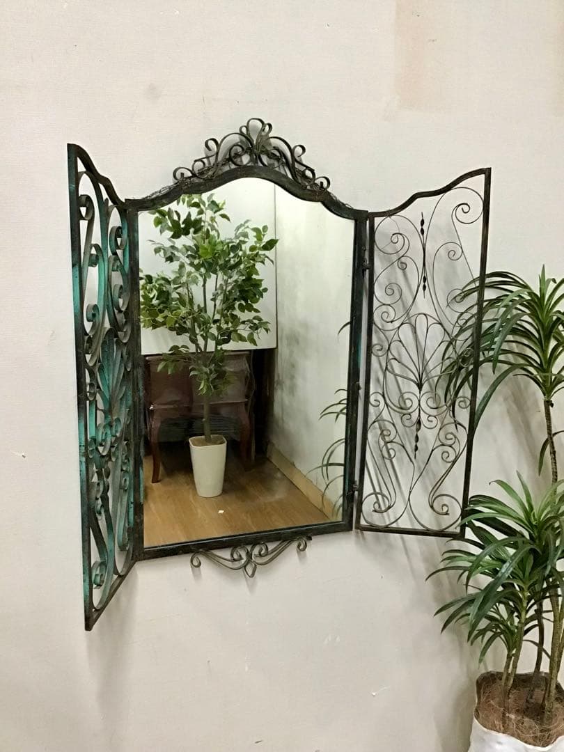 管170☆希少☆英国製☆アンティーク☆鉄製☆ロートアイアン☆ハンドメイド☆壁掛け