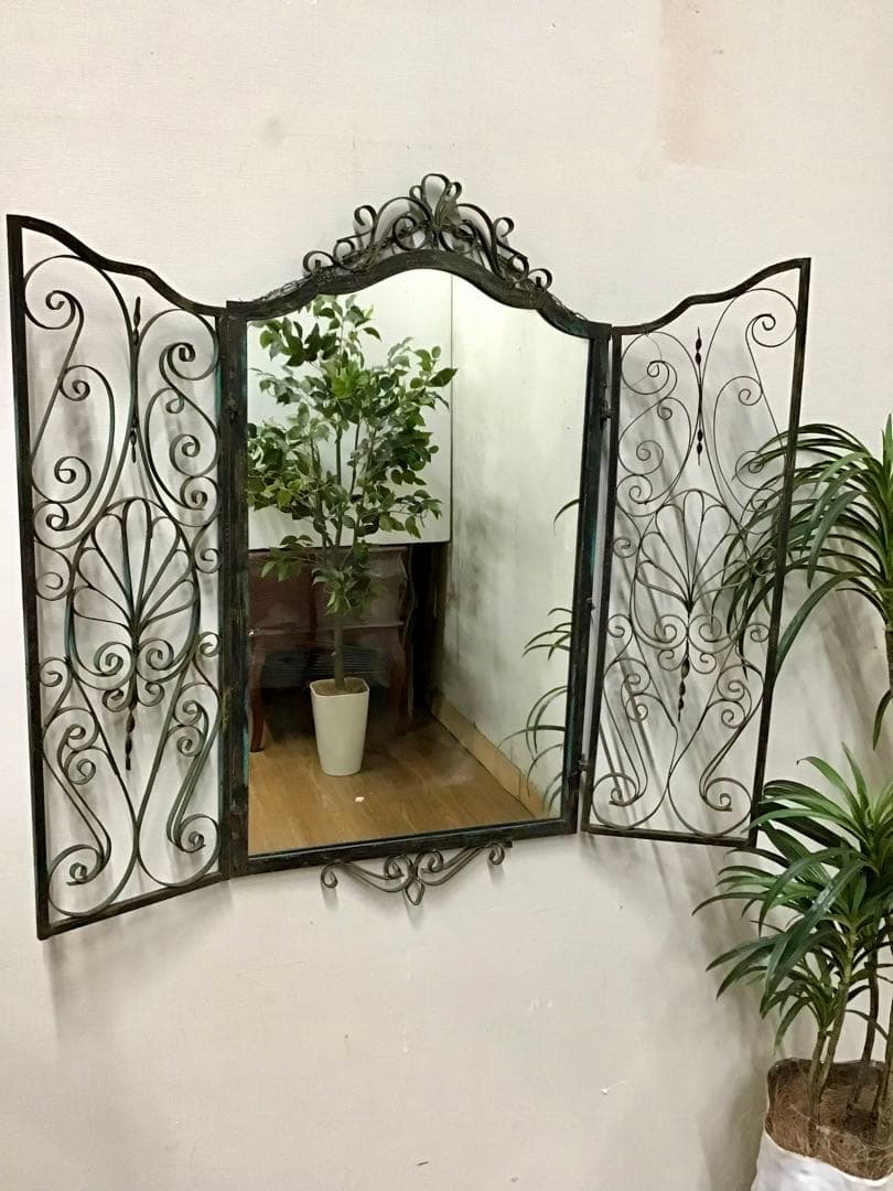 管170☆希少☆英国製☆アンティーク☆鉄製☆ロートアイアン☆ハンドメイド☆壁掛け