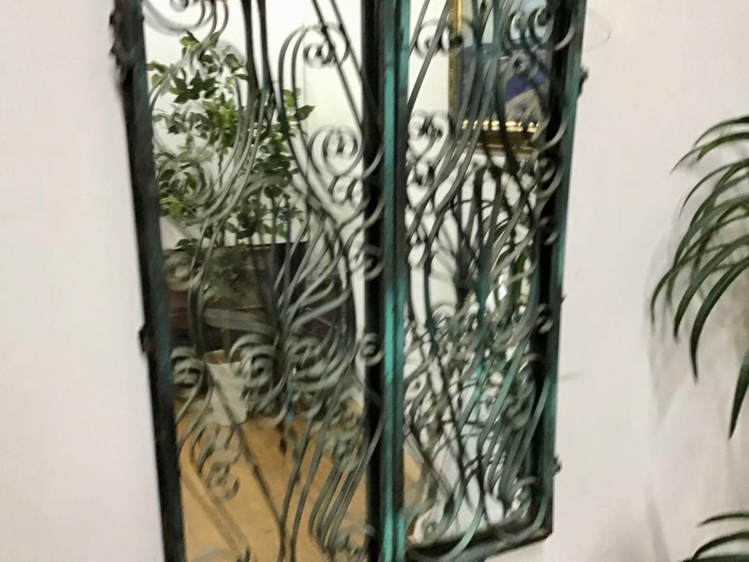 管170☆希少☆英国製☆アンティーク☆鉄製☆ロートアイアン☆ハンドメイド☆壁掛け