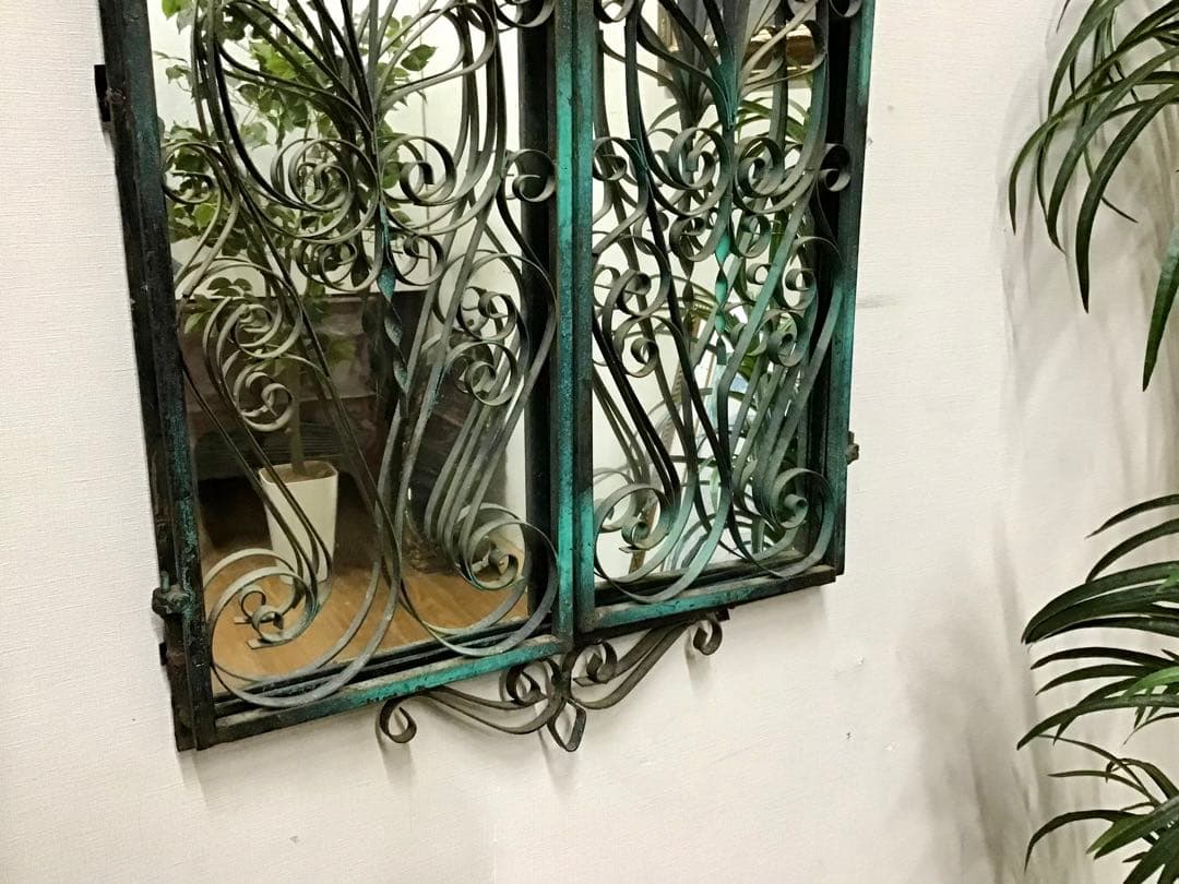 管170☆希少☆英国製☆アンティーク☆鉄製☆ロートアイアン☆ハンドメイド☆壁掛け