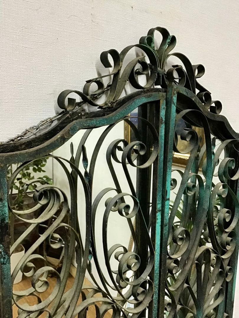 管170☆希少☆英国製☆アンティーク☆鉄製☆ロートアイアン☆ハンドメイド☆壁掛け