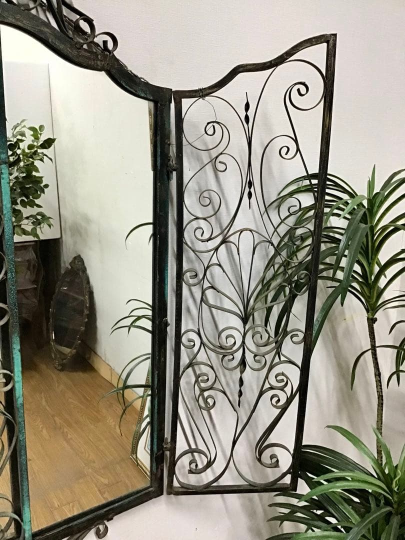 管170☆希少☆英国製☆アンティーク☆鉄製☆ロートアイアン☆ハンドメイド☆壁掛け