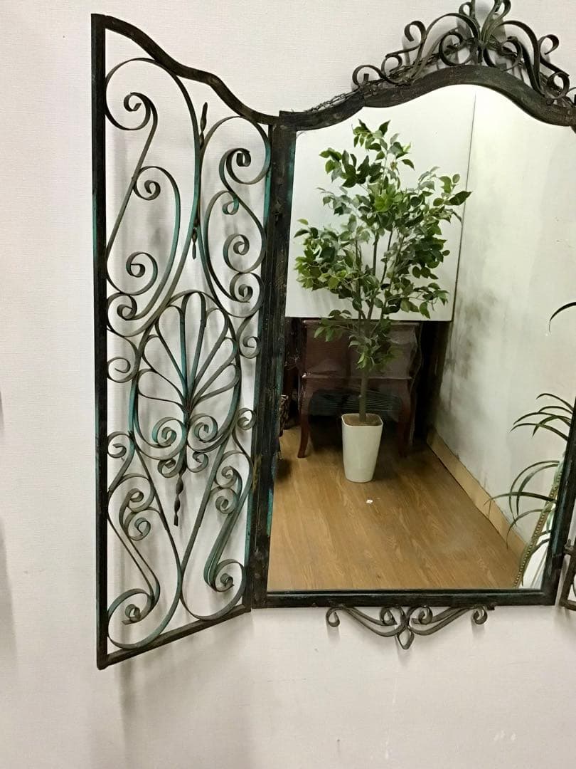 管170☆希少☆英国製☆アンティーク☆鉄製☆ロートアイアン☆ハンドメイド☆壁掛け