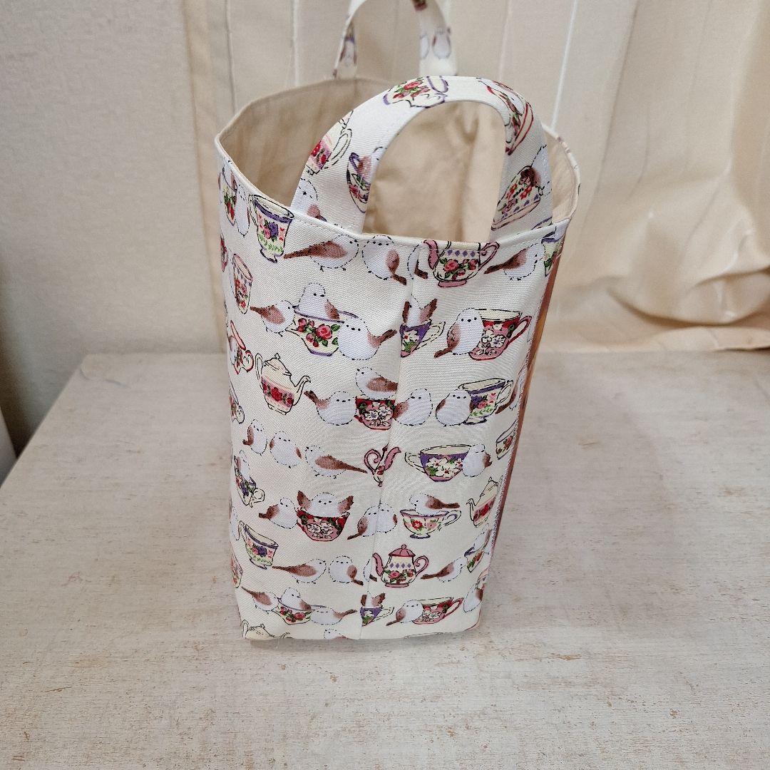 激レアパネル生地　ハンドメイド　布バスケット