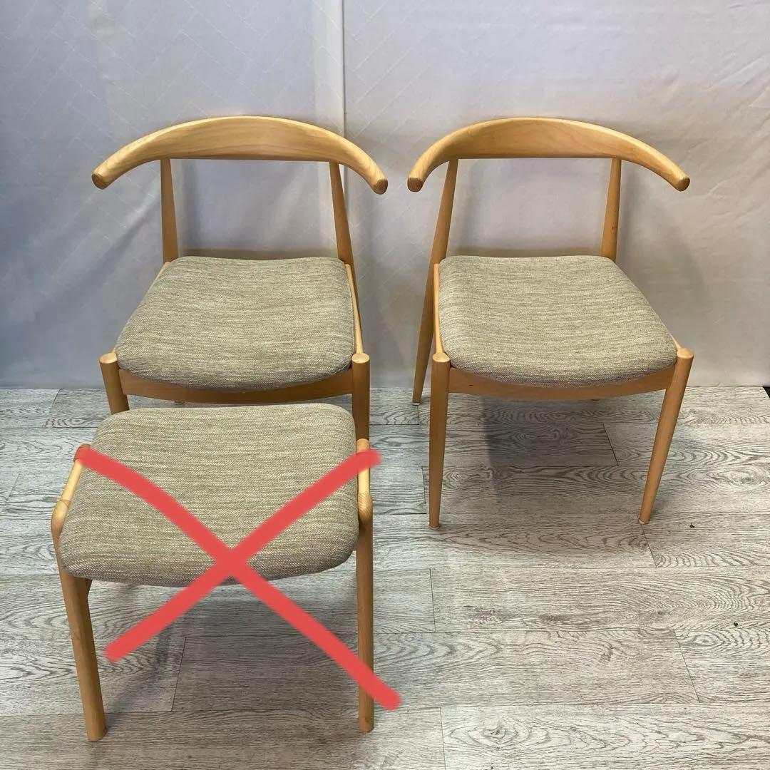 ニトリ　ダイニングチェア2脚セット　Nコレクション　C-01B