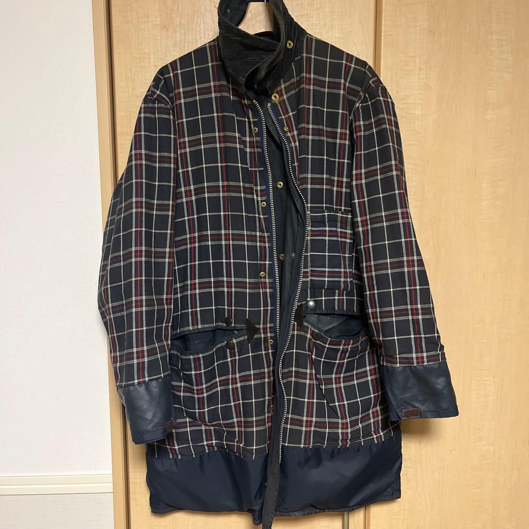 Barbour Border C40 Navy 英国製 ビンテージ ボーダー