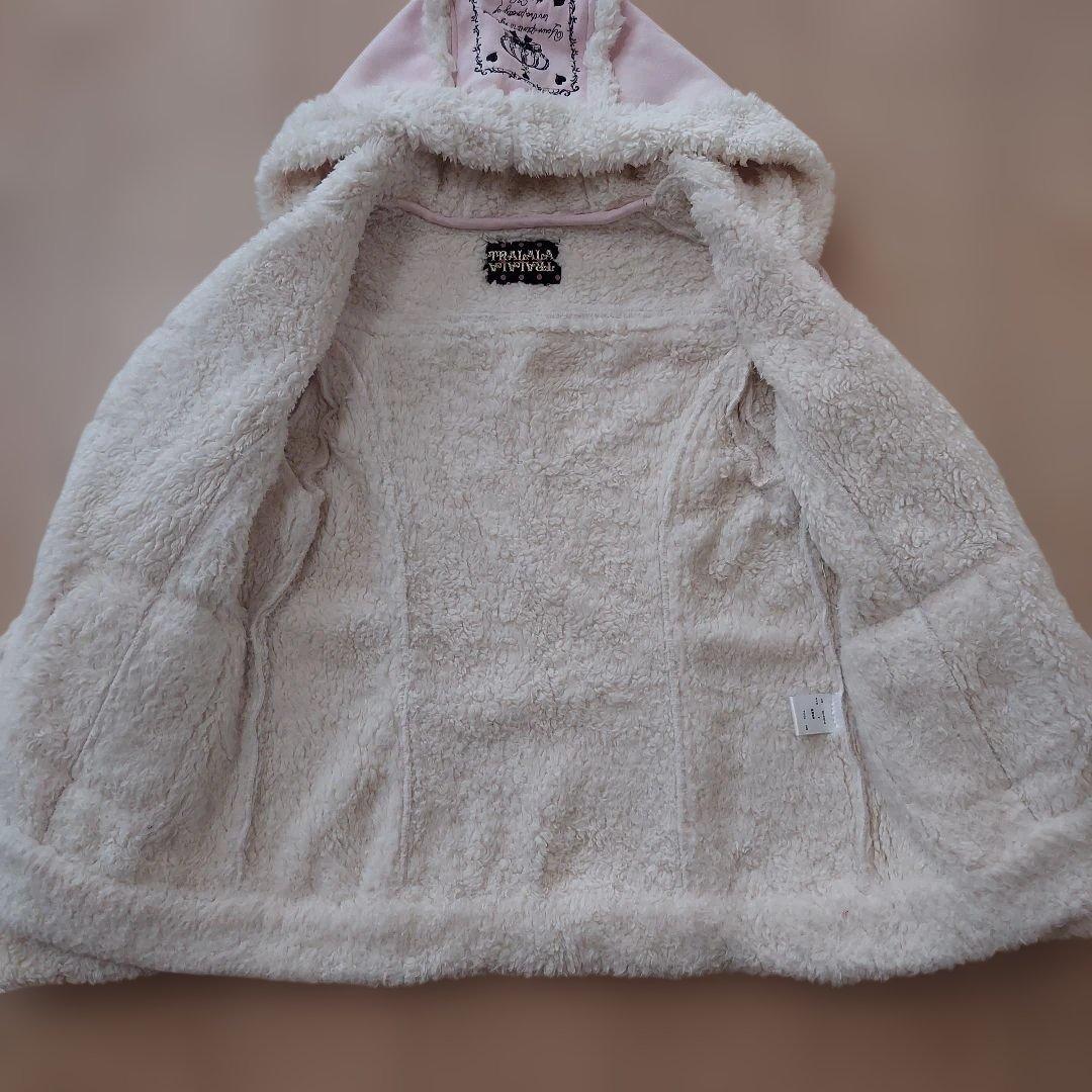 TRALALA フリースフード付きジャケット