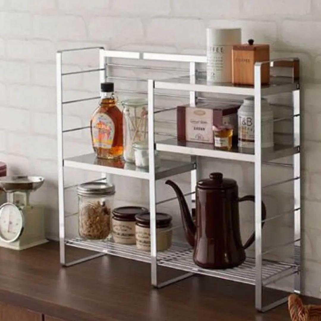 コンロサイドスパイスシェルフ　燕三条 コンロサイドスパイスラック