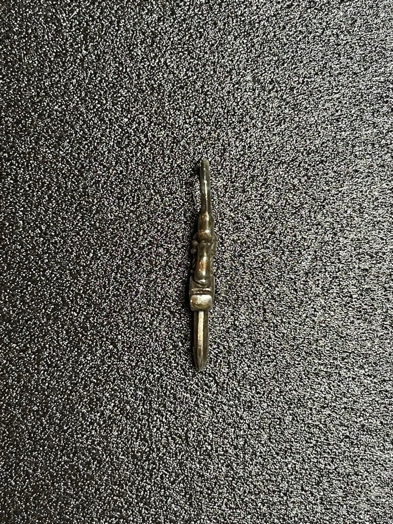 【正規品】クロムハーツ 5 ダガー ジップ チャーム シルバー ネックレス