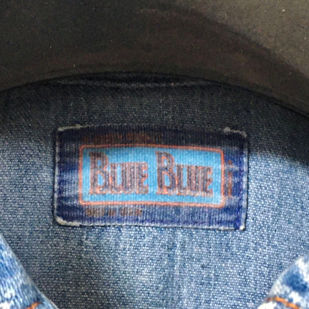 美品　ハリウッドランチマーケット　デニムシャツ　３　コンチョ　ターコイズ　シャツ