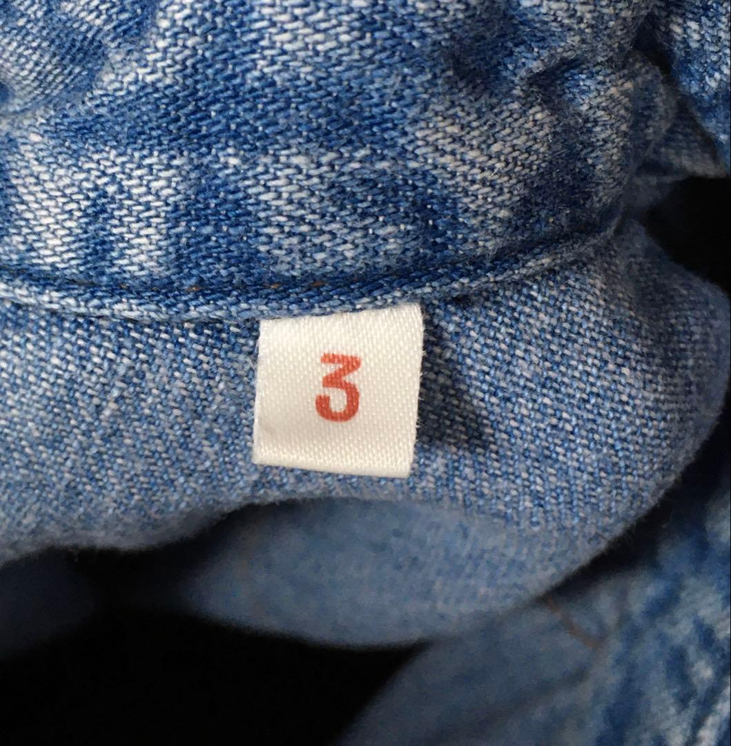 美品　ハリウッドランチマーケット　デニムシャツ　３　コンチョ　ターコイズ　シャツ