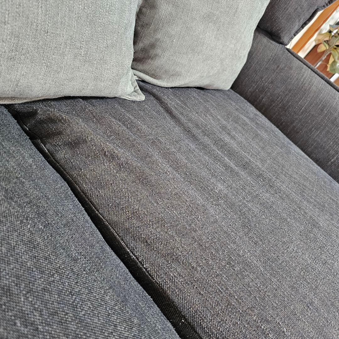 ニトリ 3人掛けソファ ダークグレー