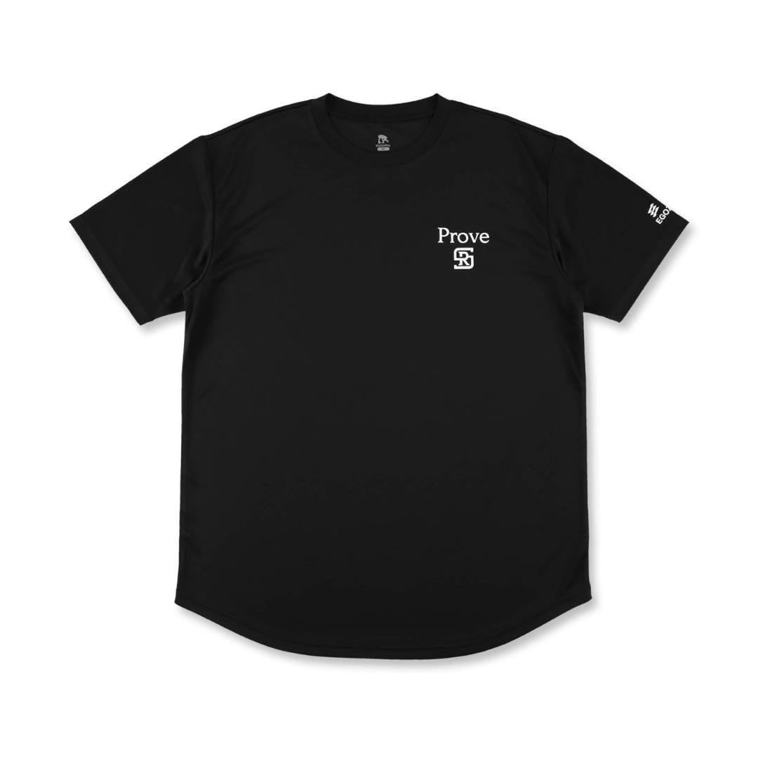 エゴザル RIKU Prove RS ロゴTシャツ L ブラック 瀬川琉久