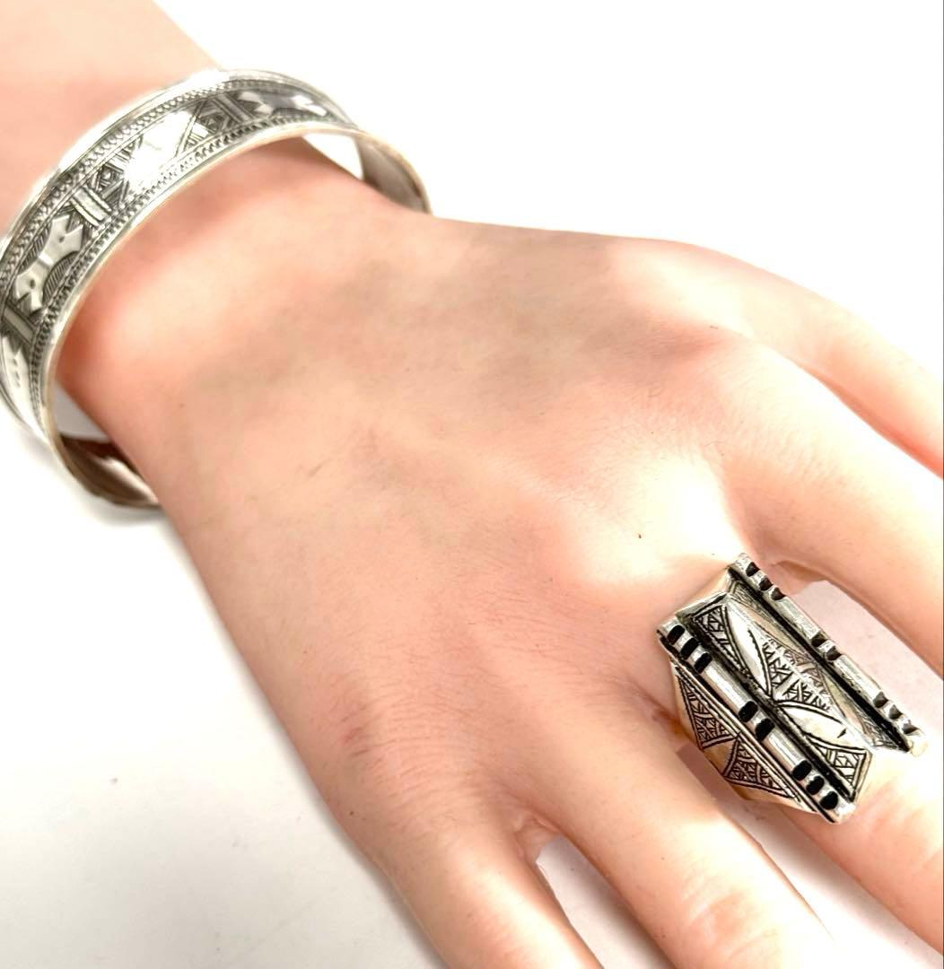 トゥアレグ族　ハンドメイド　シルバーリング　　(１)