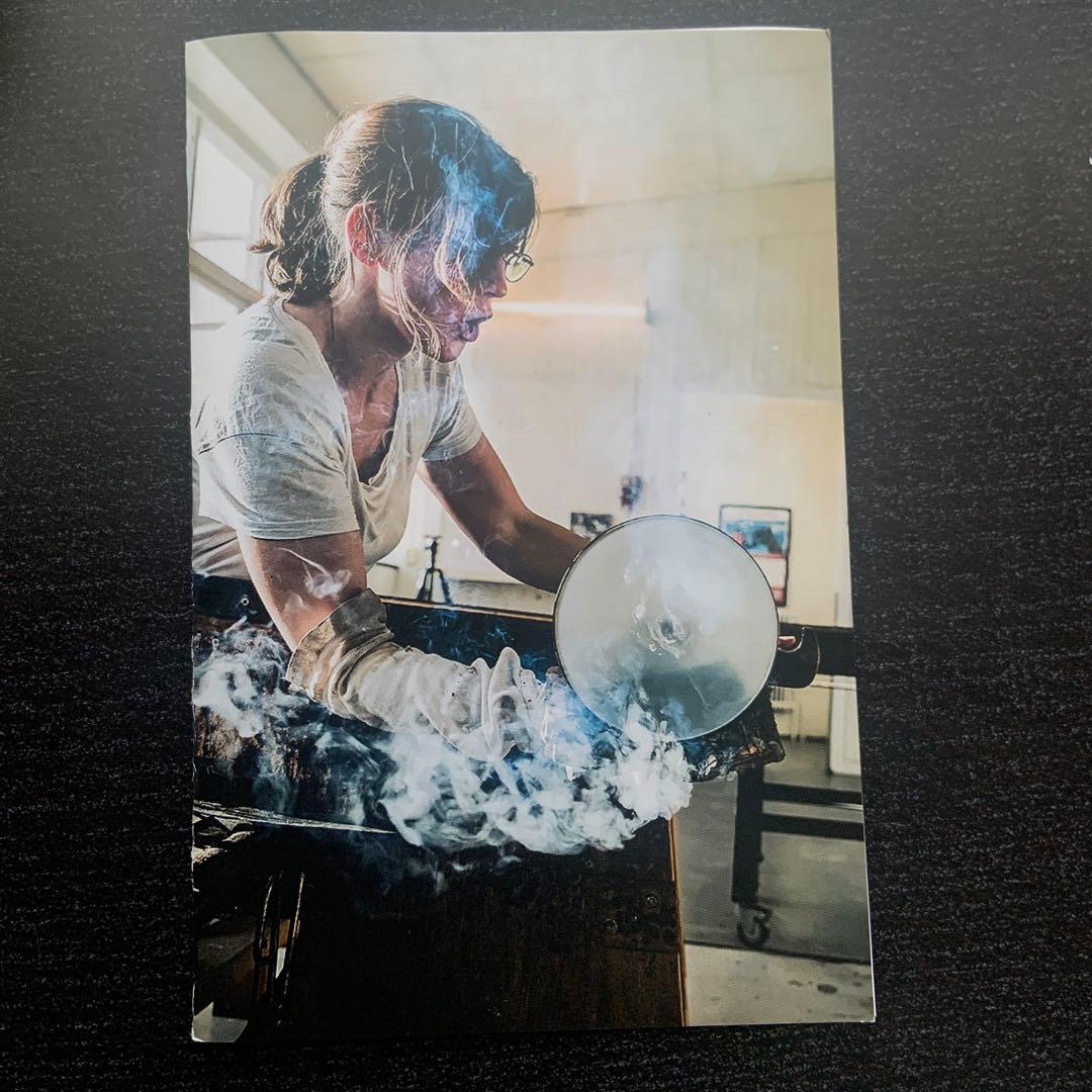 Sweden Åre Glashytta 手作り　ハート型 吹きガラス細工置物