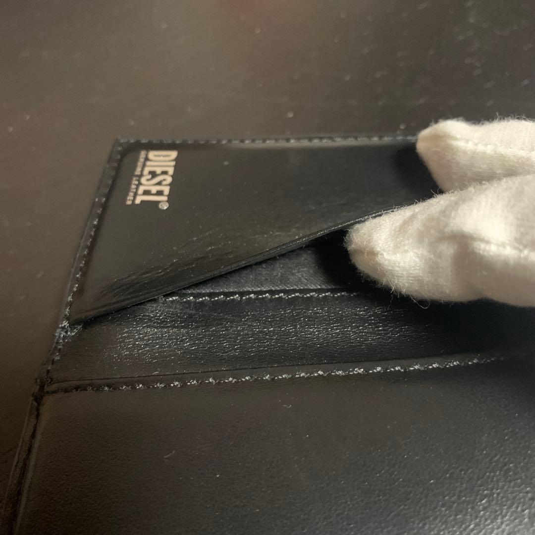 DIESEL ディーゼル　三つ折り財布 黒　箱付き