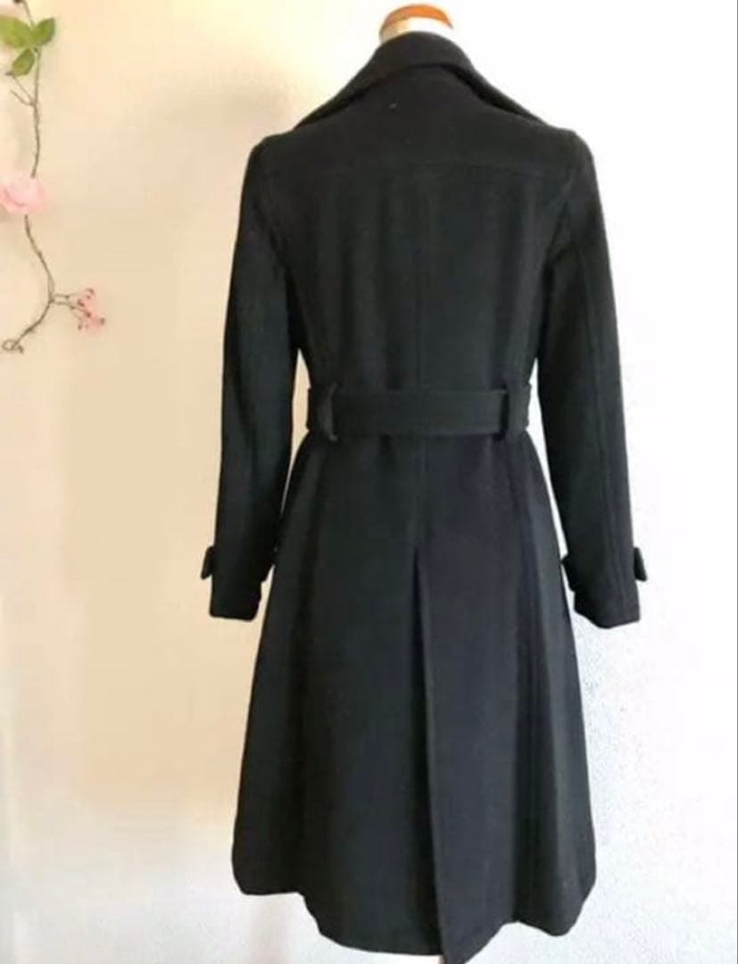 DGRACE アンゴラ　ダブルブレスト　ロングコート ブラック　新品同様★