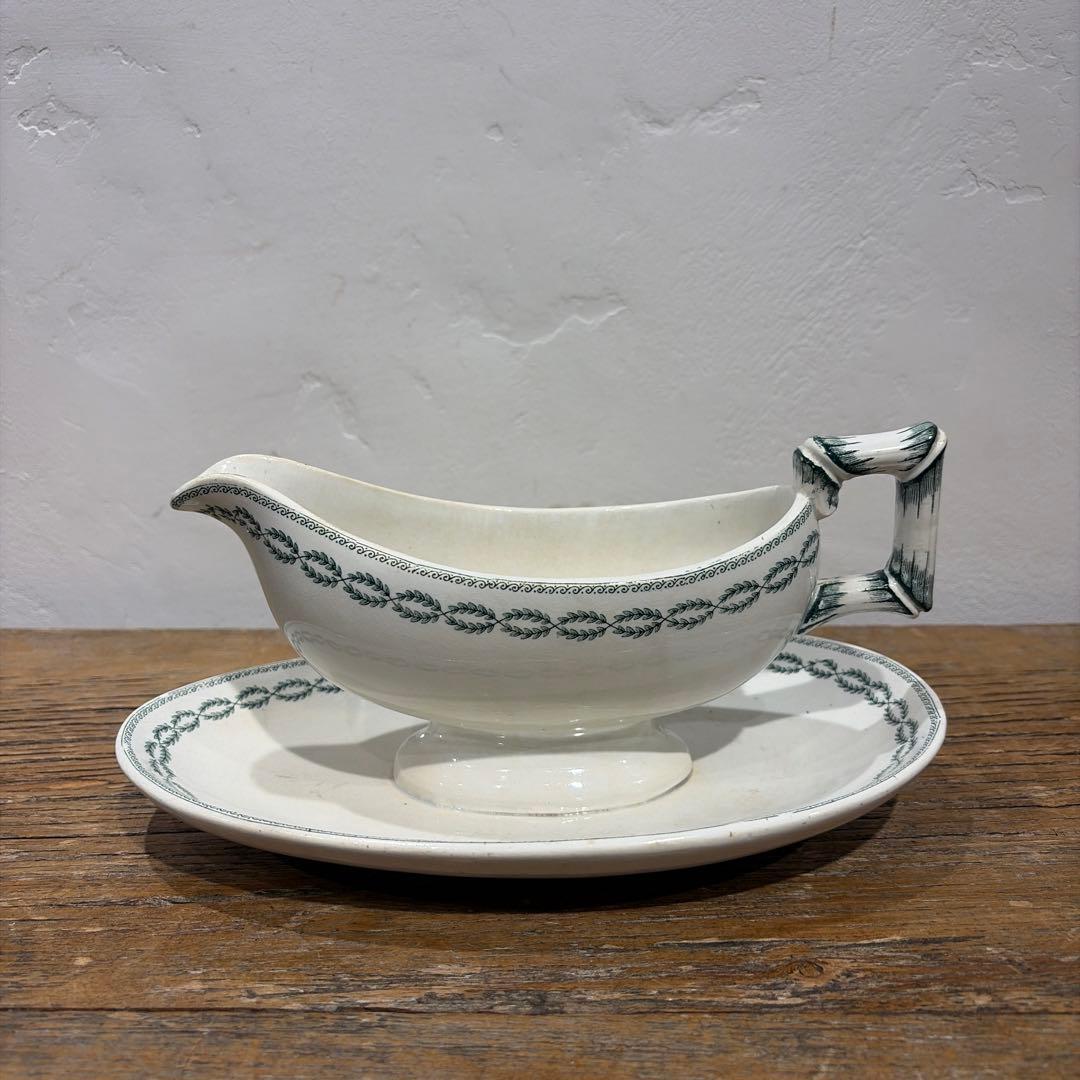 ソーシエール　サルグミンヌサルグミンヌ　ノビリス　月桂樹モチーフ　グリーン