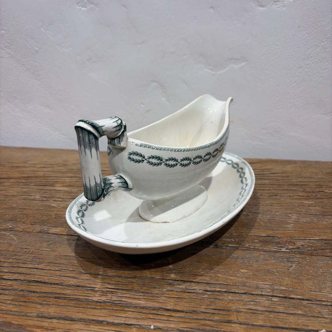 ソーシエール　サルグミンヌサルグミンヌ　ノビリス　月桂樹モチーフ　グリーン