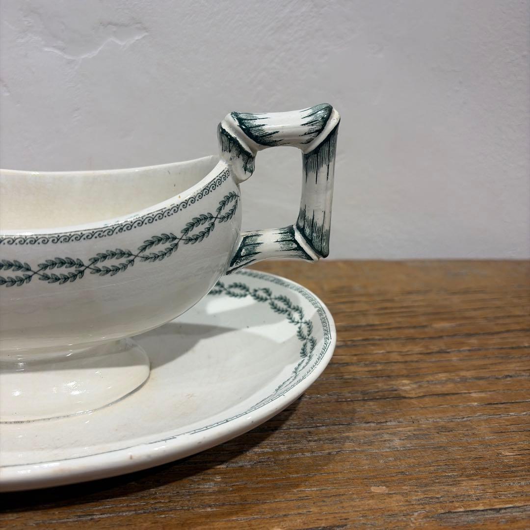 ソーシエール　サルグミンヌサルグミンヌ　ノビリス　月桂樹モチーフ　グリーン