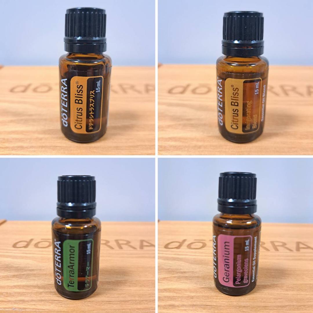 doterra　オイル52本　ロールオン8本　まとめ売り　ウッドボックス3段付