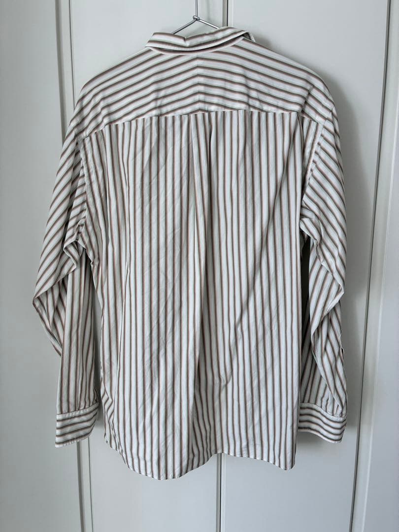 AURALEE ストライプ 長袖シャツ