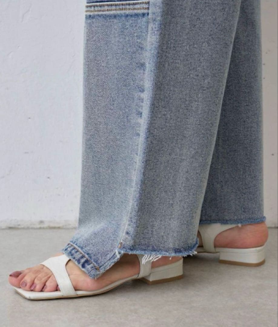 正規新品YENN HIGH RISE TUCK WIDE PANTS 38ロング