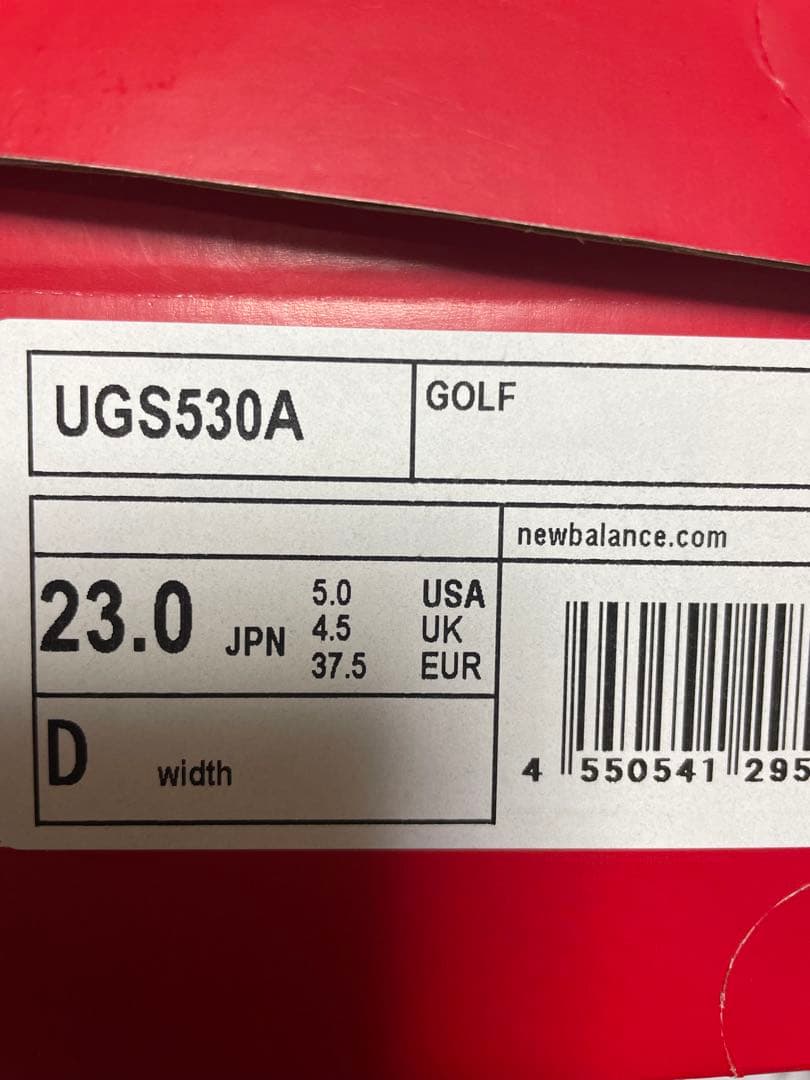 りす　New Balance ゴルフシューズ　練習場一度のみ着用　23cm