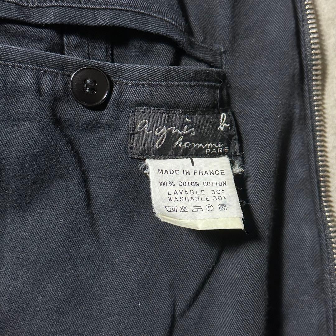 agnes b homme 1 コットン ブルゾン チンストラップ 90s