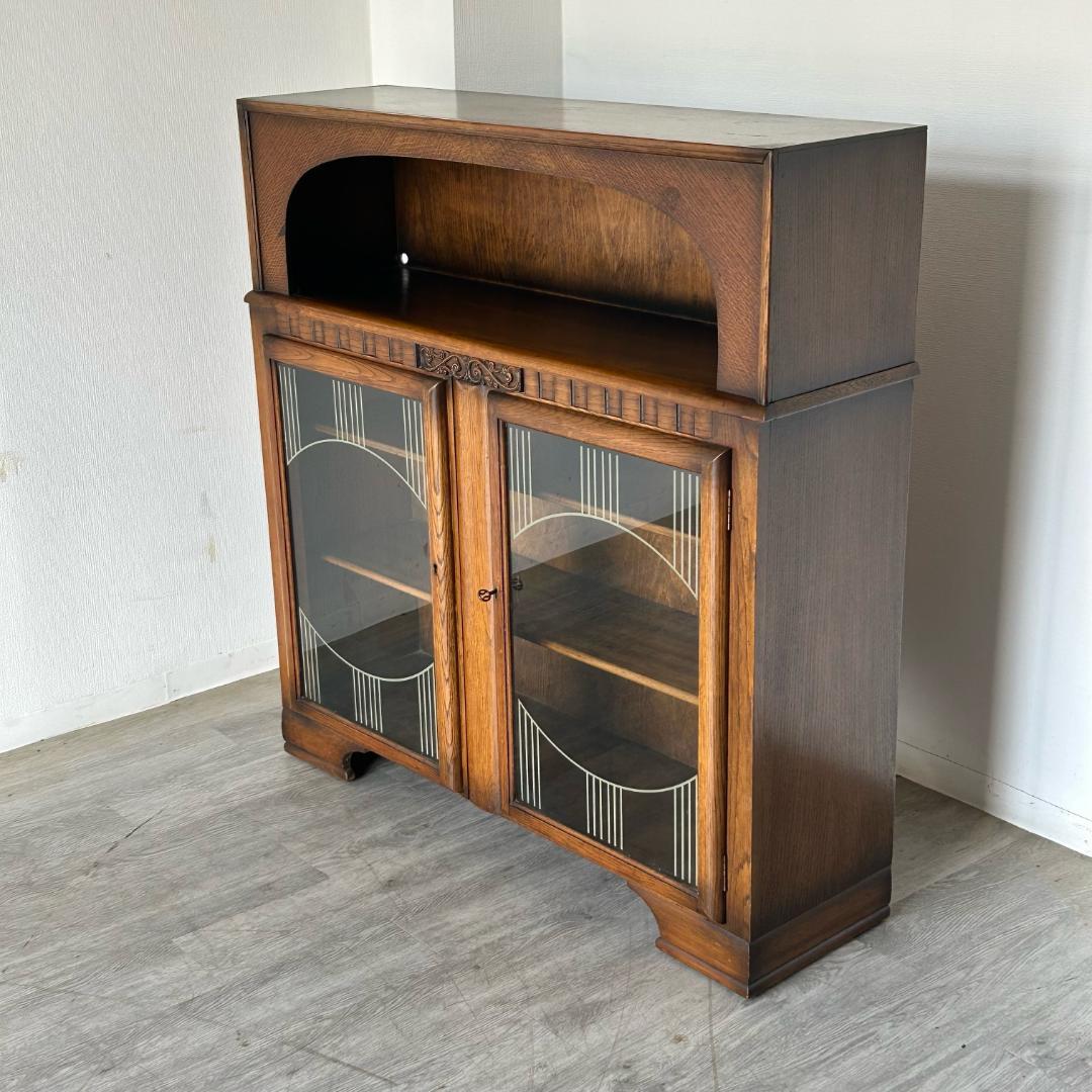 イギリス アンティーク　家具 ブックケース キャビネット 1930年頃 484A