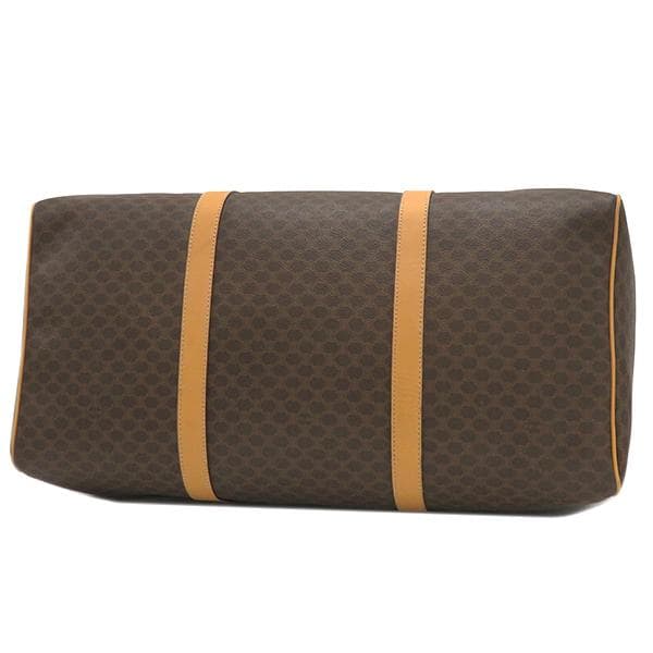 CELINE　ボストンバッグ マカダム PVC ブラウン 総柄 トリオンフ ロゴ