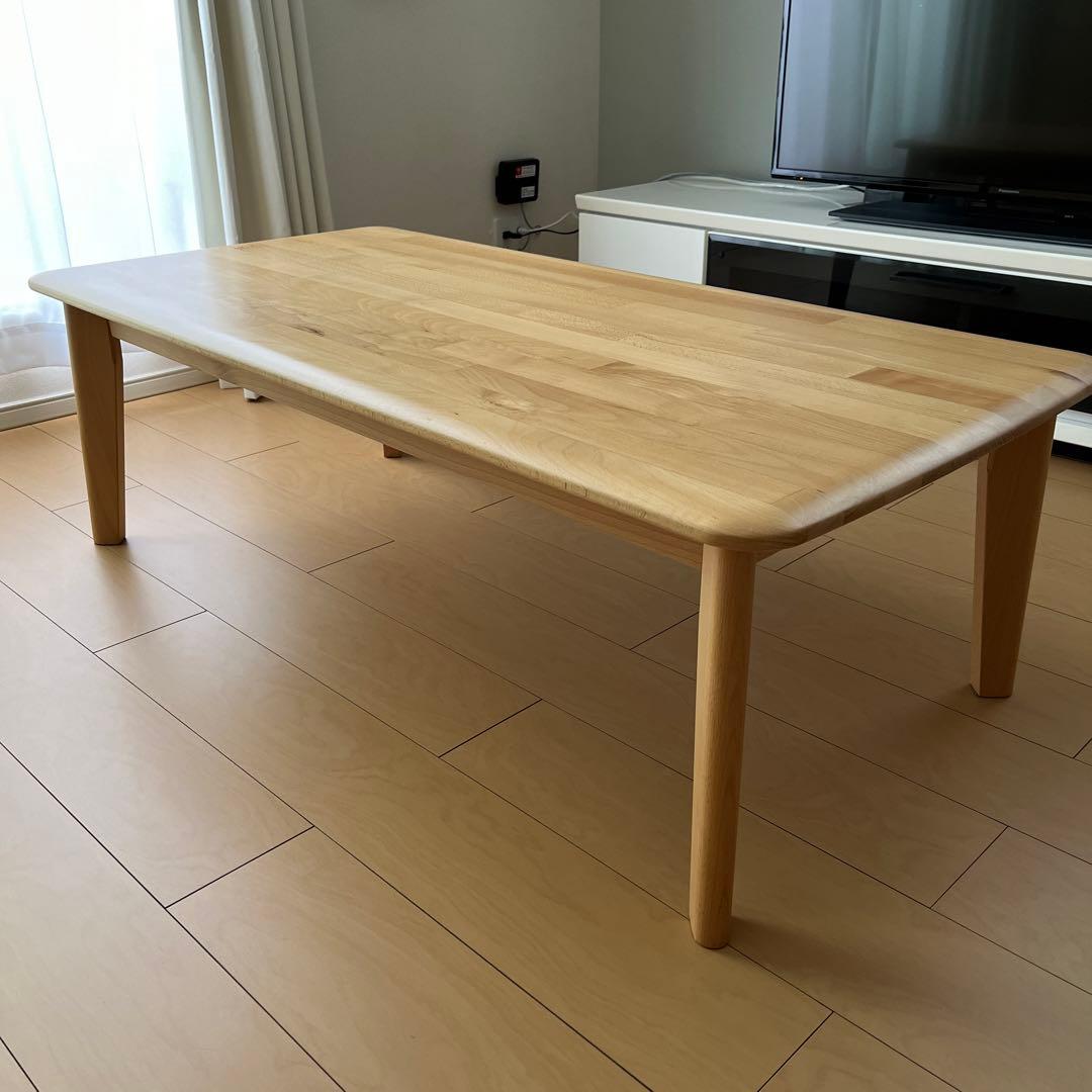 木製 長方形テーブル 約幅120cm x 奥行60cm x 高さ38cm