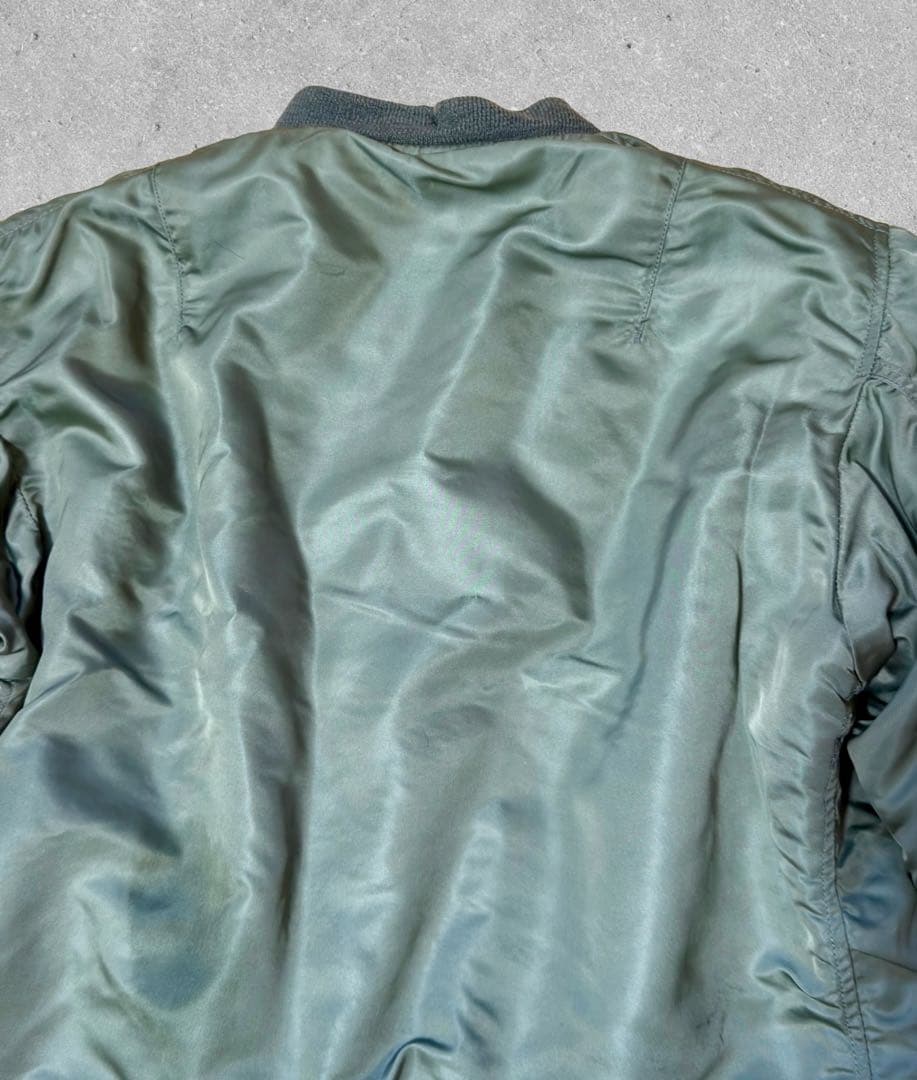 70s 実物 米軍 MA-1 アルファ社 SCOVILL M フライトジャケット