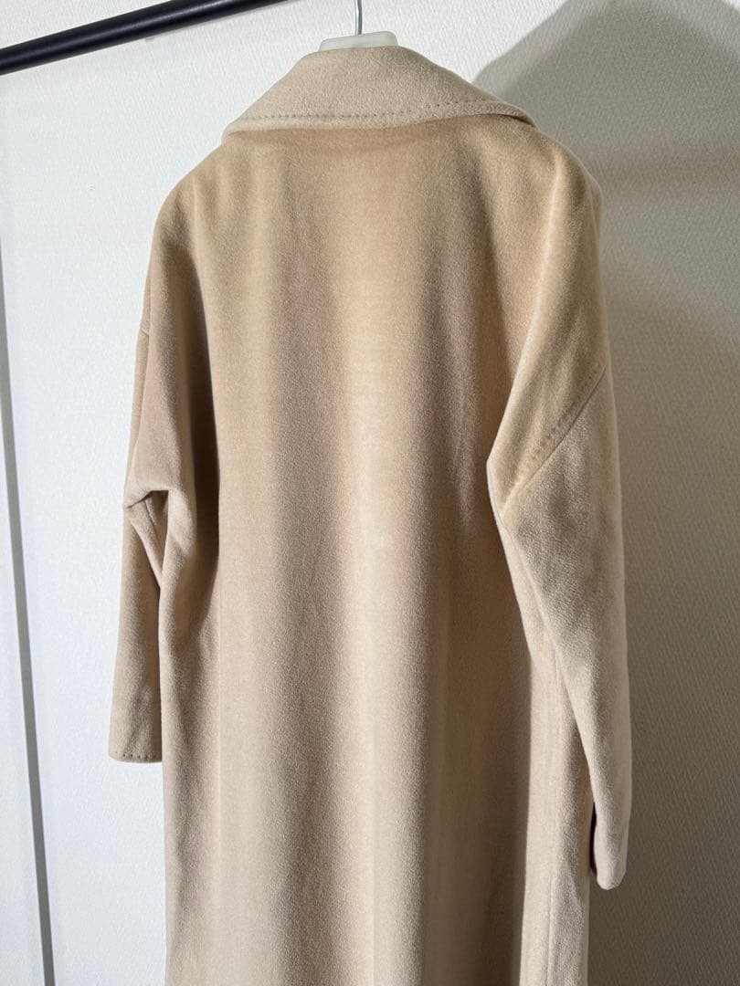 MAX MARA マックスマーラ ウールロングコート アイボリー系 40