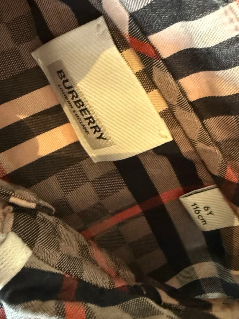 バーバリー　キッズ　ワンピース　ノースリーブ　6Y　116cm