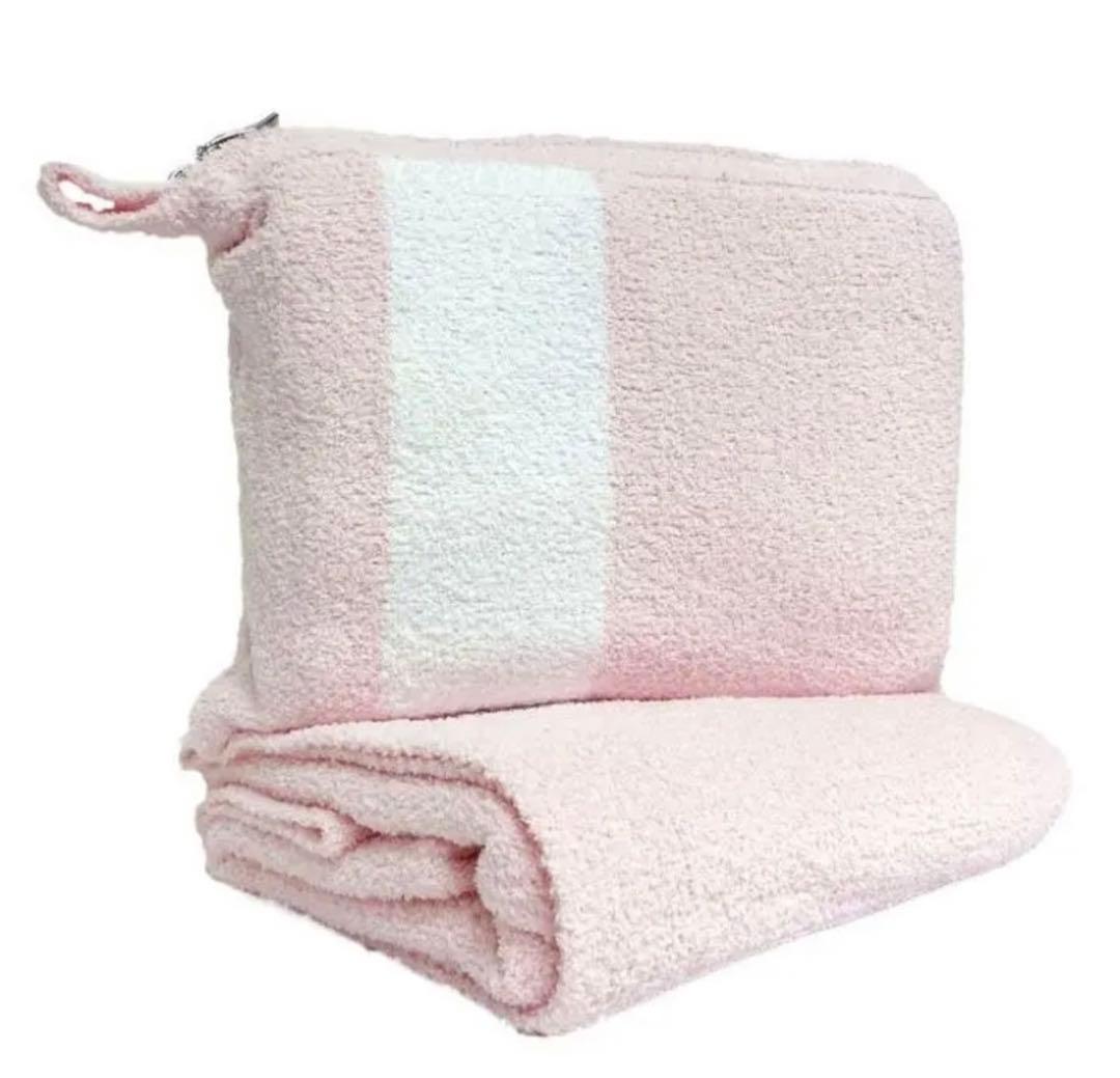 カシウエアトラベルブランケットピンク