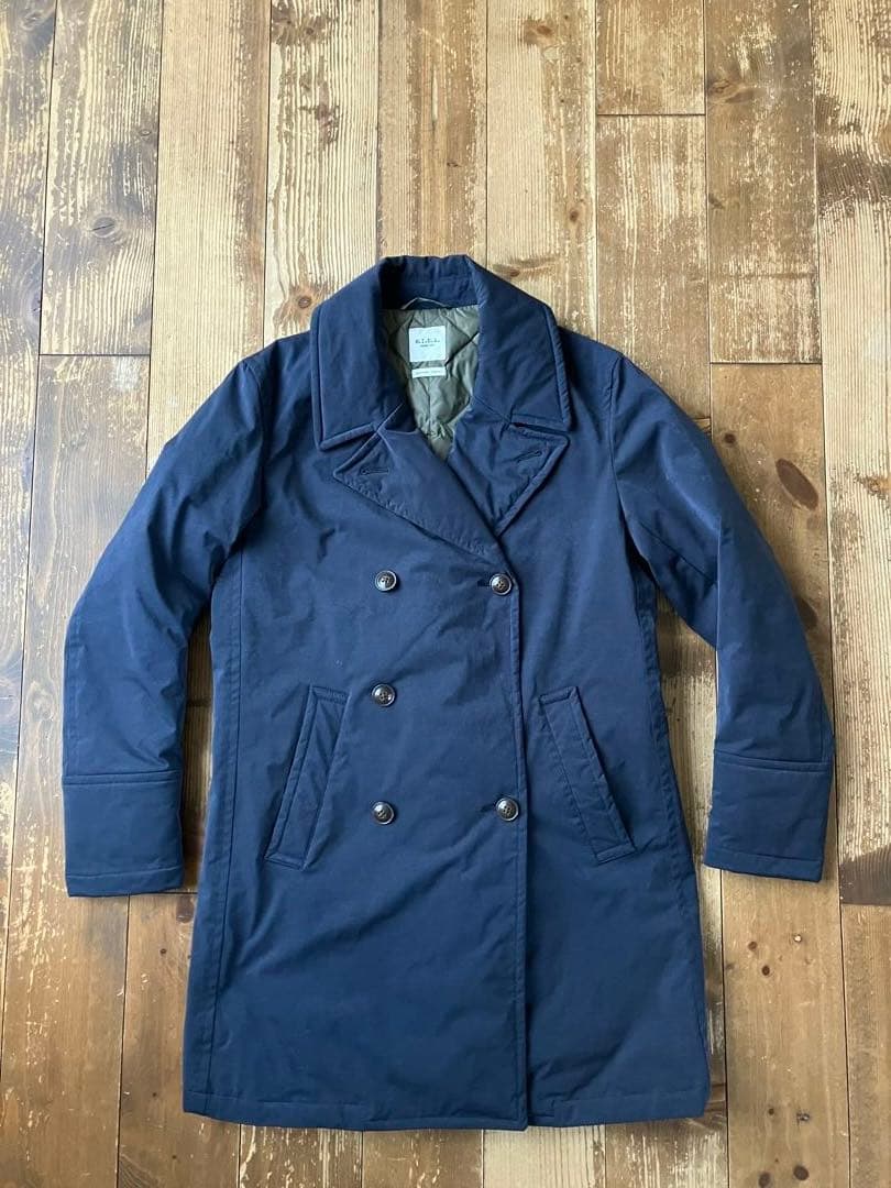 M.I.D.A. ミダ トレンチコート ダウン 紺 48 HERNO ムーレー