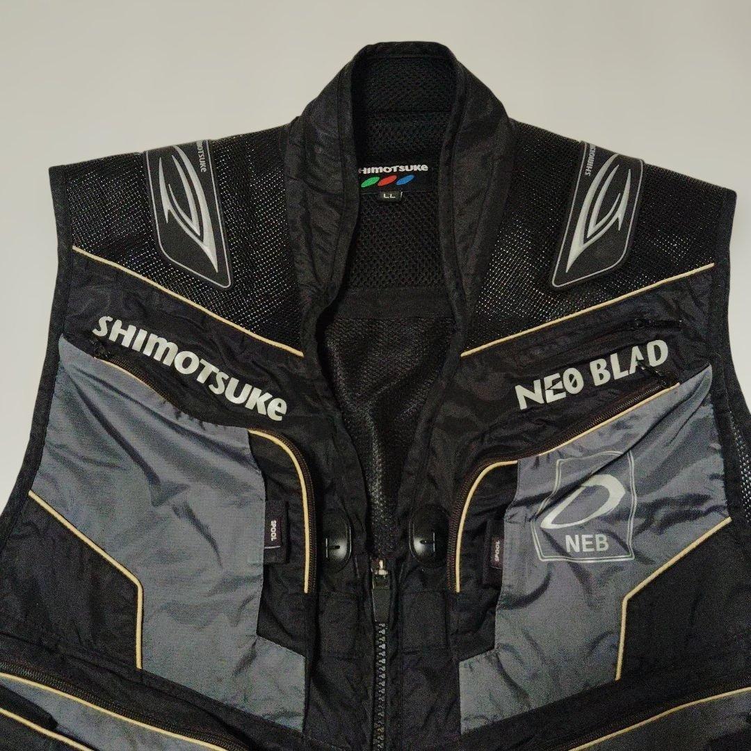 下野　シモツケ　SHIMOTSUKI NEO BLAD 鮎ベスト LL ブラック