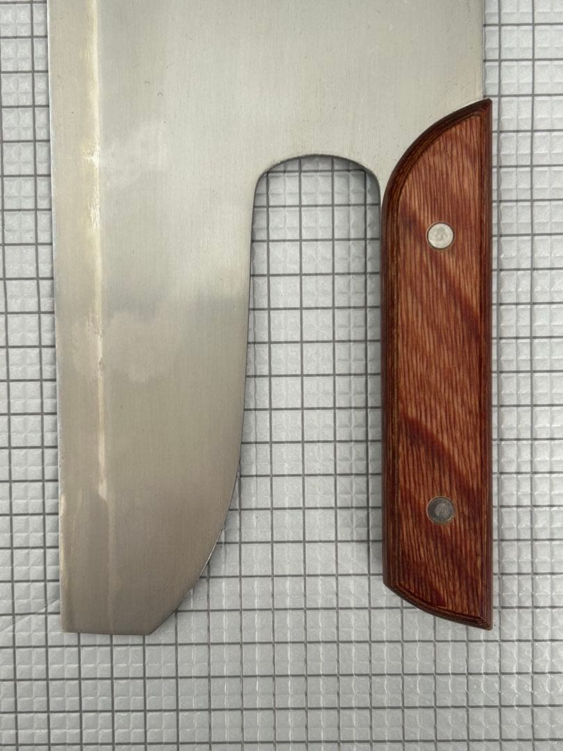 越前刃物 蕎麦切包丁 ステンレス鋼 300mm 合板ハンドル 麺切包丁 ④