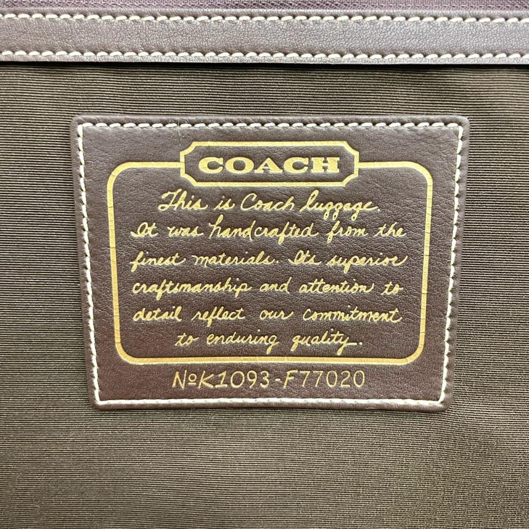 超美品　COACH　コーチ　F77020　キャリーケース　２輪　シグネチャー