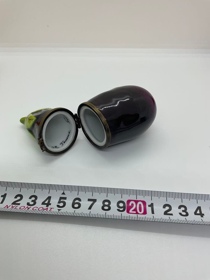 リモージュボックス　手描き　Limoges トリンケットボックス　野菜3種セット