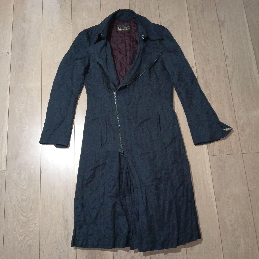 y2k00sキョウジマルヤマkyoji maruyamaシワ加工トレンチコート