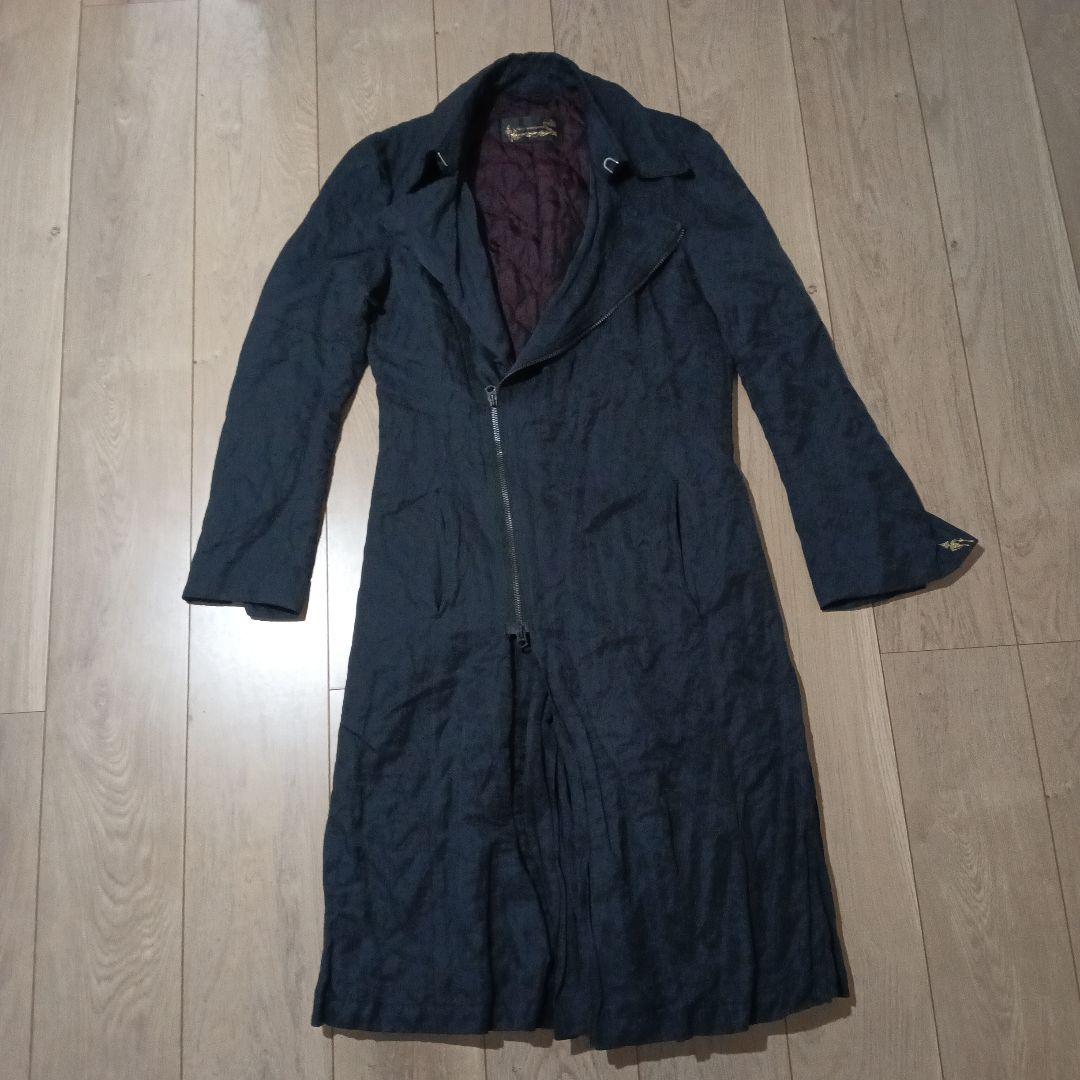 y2k00sキョウジマルヤマkyoji maruyamaシワ加工トレンチコート