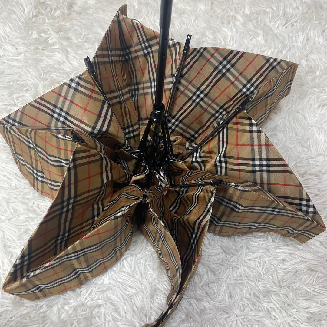 ✨極美品✨ Burberry バーバリー 折り畳み傘 男女兼用 ノバチェック
