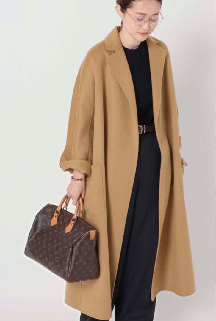 ☆美品☆Deuxieme Classe／Ailes ウールカシミヤリバーコート