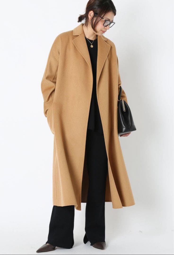 ☆美品☆Deuxieme Classe／Ailes ウールカシミヤリバーコート