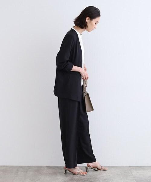 新品未使用品【INDIVI】ジャケット＋ワイドパンツ S　 白　ホワイト